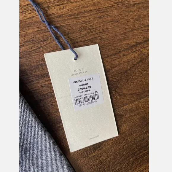 Citizens Of Humanity Annabelle Long Shorts Grey Womens Size 25 BNWT